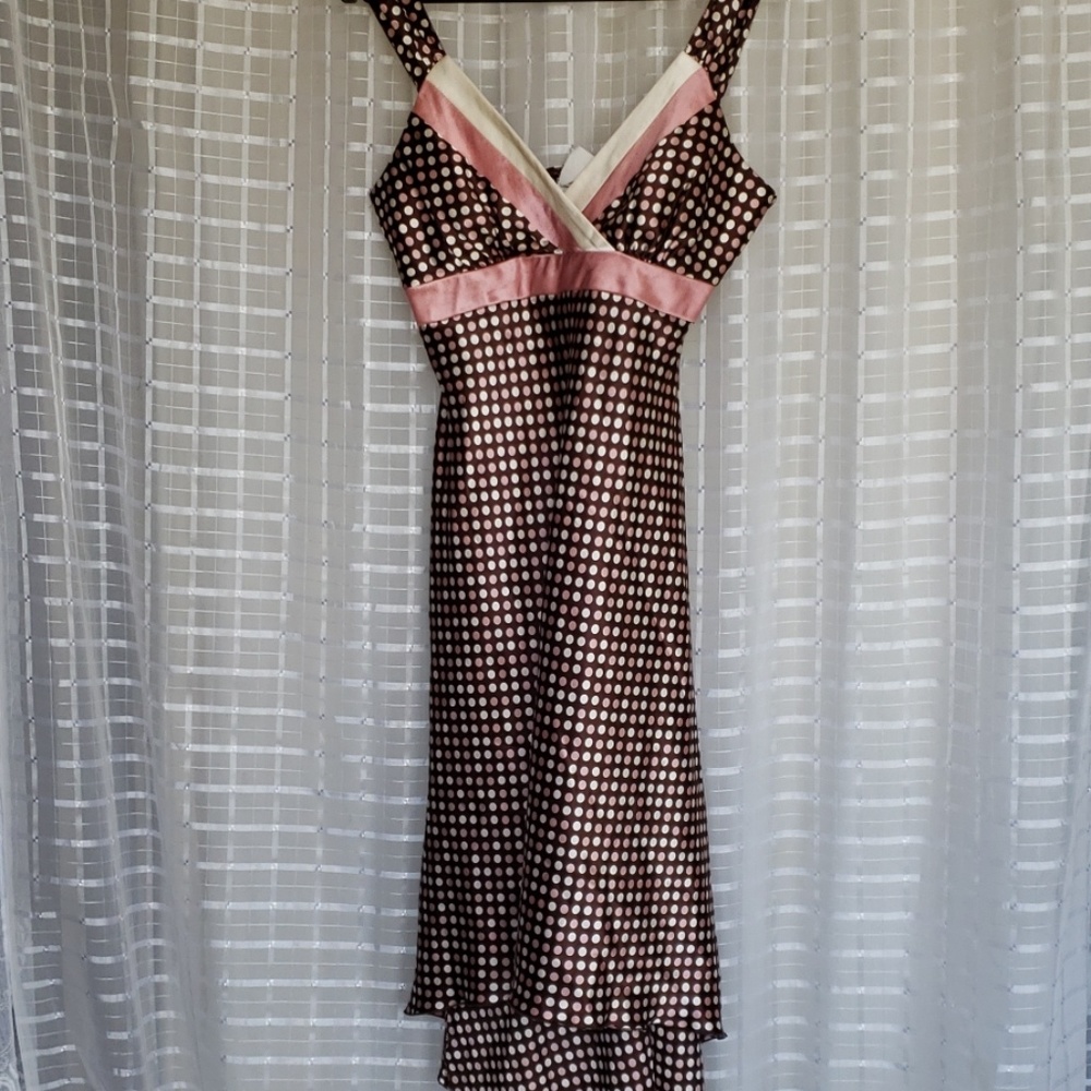 NWOT- City Triangles overlay high low dress